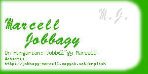marcell jobbagy business card
